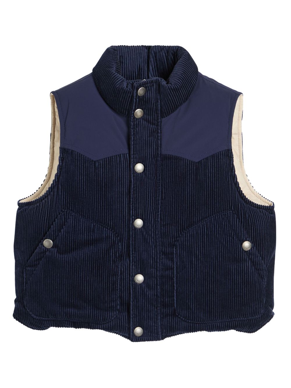 Brunello Cucinelli Kids goose-down padded vest - Blue von Brunello Cucinelli Kids