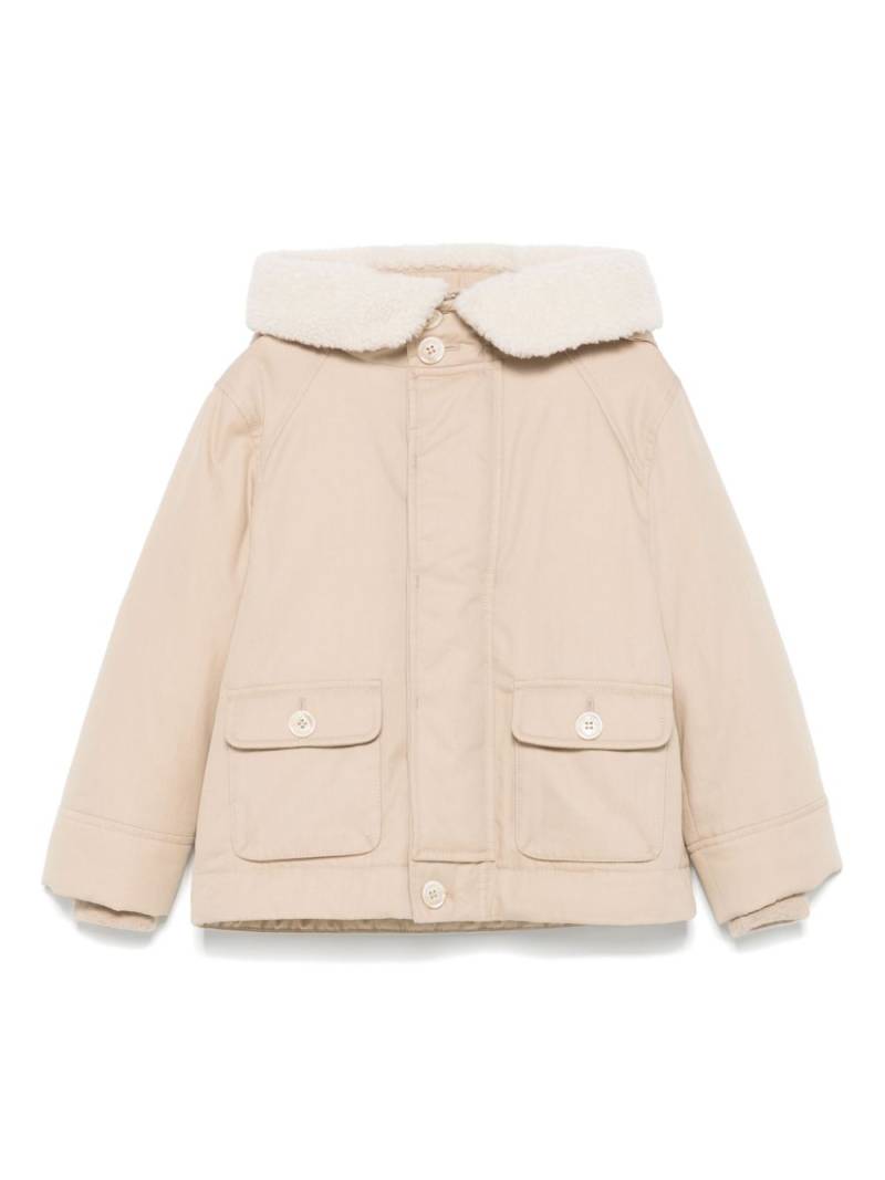 Brunello Cucinelli Kids hooded jacket - Neutrals von Brunello Cucinelli Kids