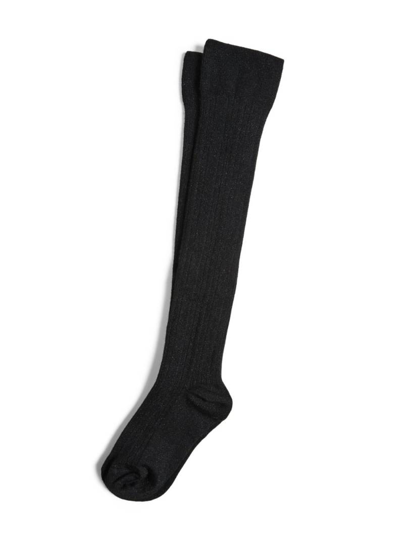 Brunello Cucinelli Kids lamé effect knitted socks - Black von Brunello Cucinelli Kids