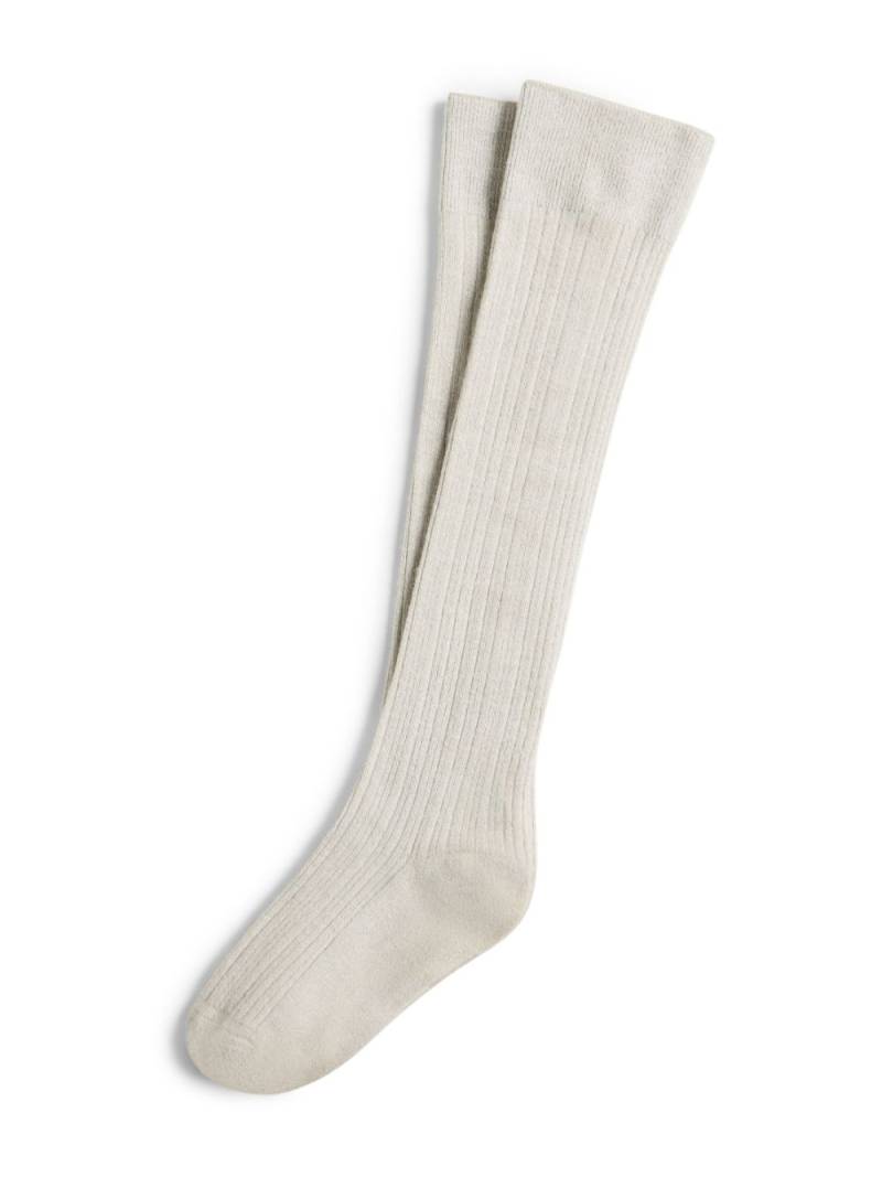 Brunello Cucinelli Kids lamé effect knitted socks - Grey von Brunello Cucinelli Kids