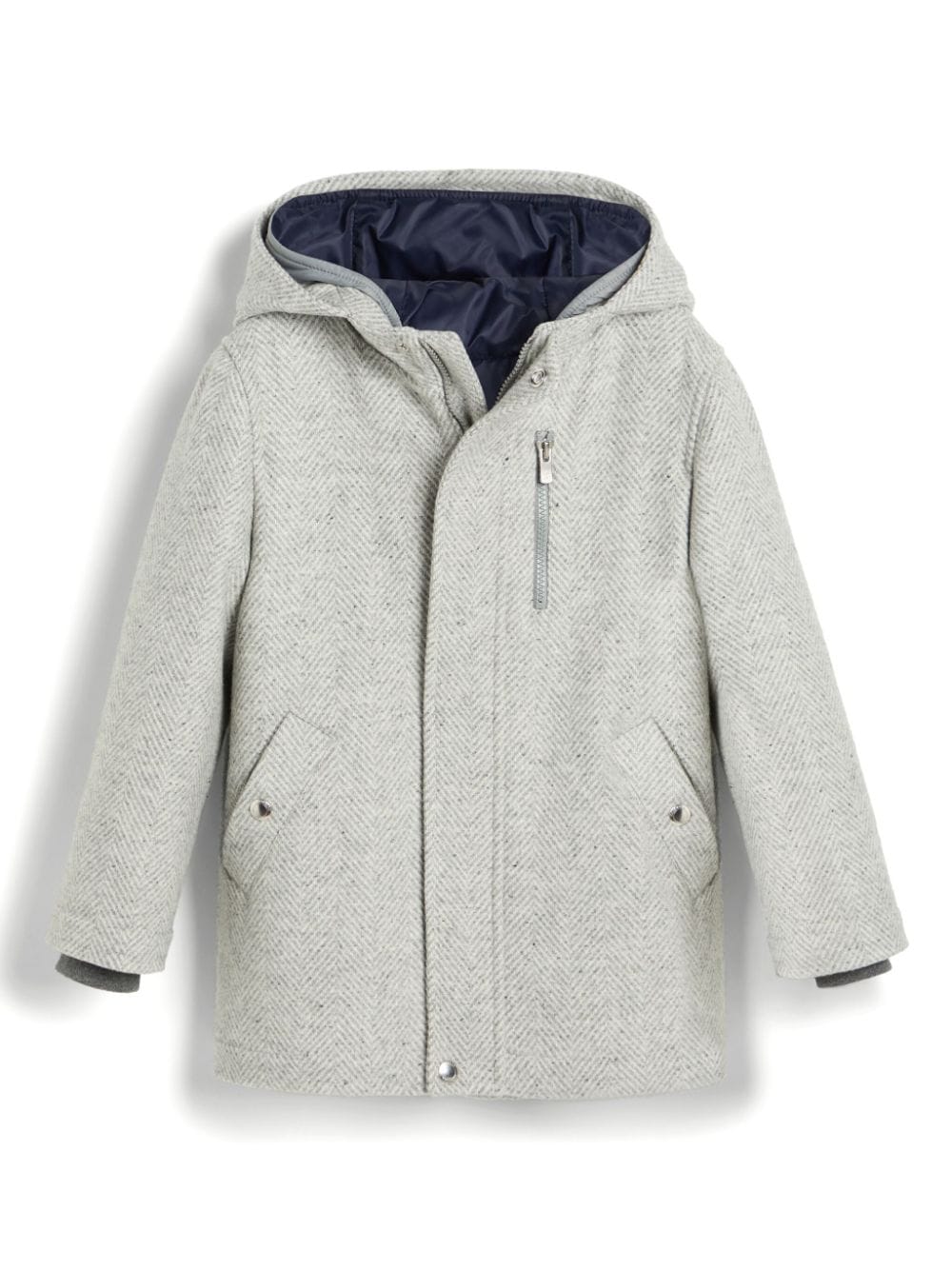 Brunello Cucinelli Kids padded 3-in-1 jacket - Grey von Brunello Cucinelli Kids