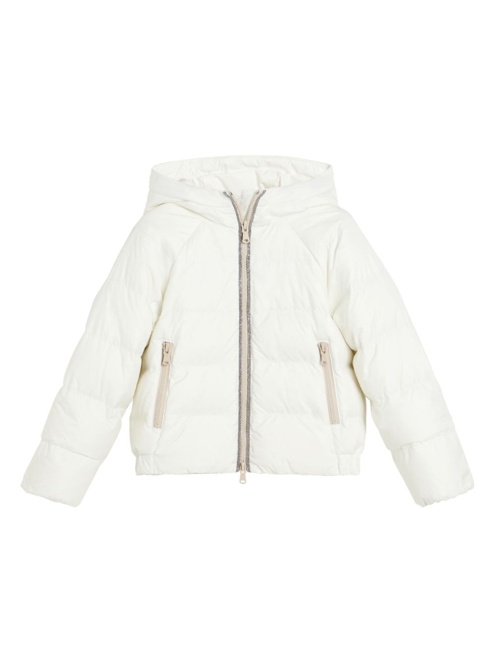 Brunello Cucinelli Kids padded jacket - White von Brunello Cucinelli Kids