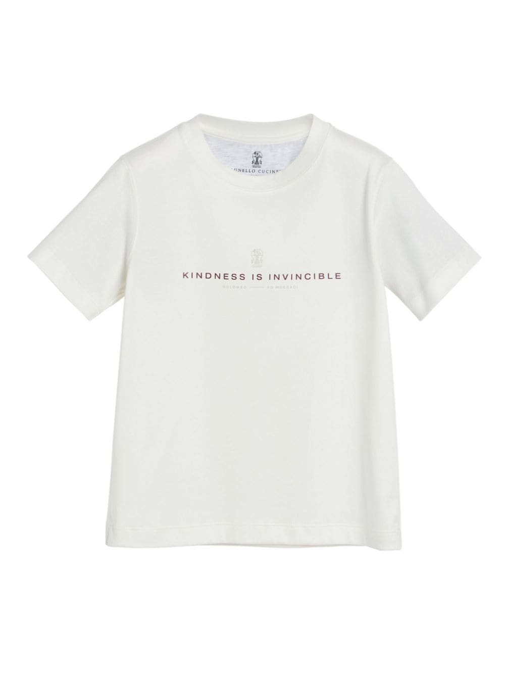 Brunello Cucinelli Kids printed cotton T-shirt - White von Brunello Cucinelli Kids