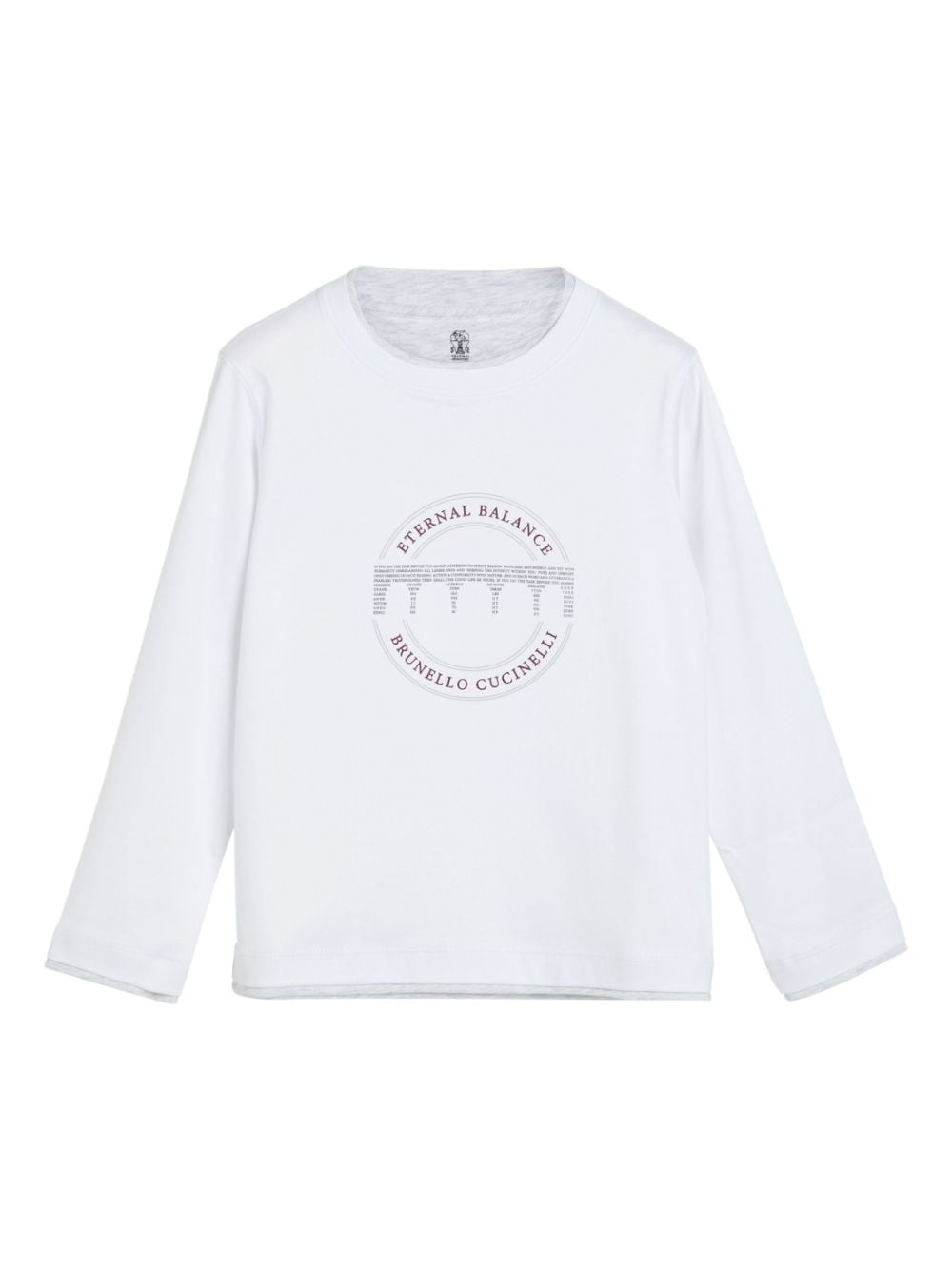 Brunello Cucinelli Kids printed faux-layered T-shirt - White von Brunello Cucinelli Kids