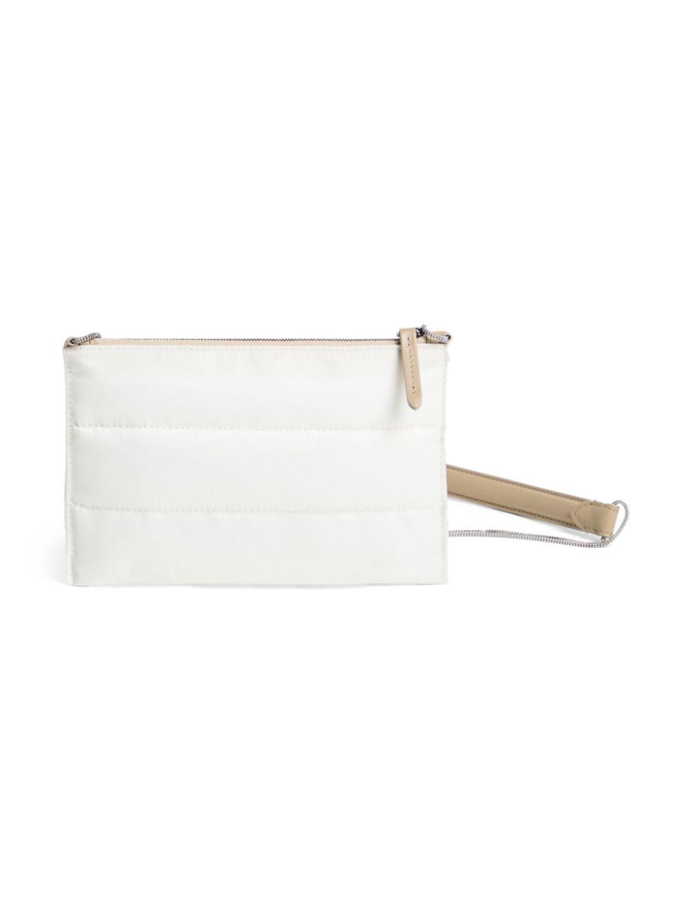 Brunello Cucinelli Kids quilted shoulder bag - White von Brunello Cucinelli Kids