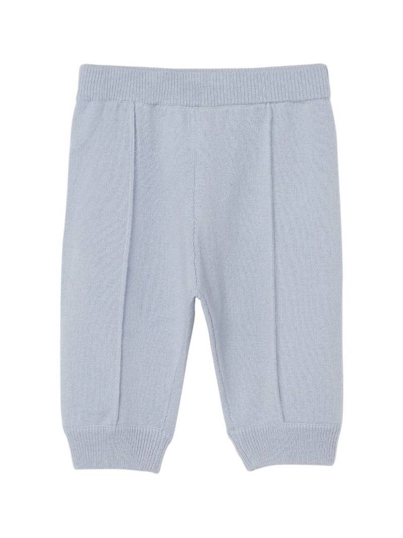 Brunello Cucinelli Kids seam-detail cashmere trousers - Blue von Brunello Cucinelli Kids