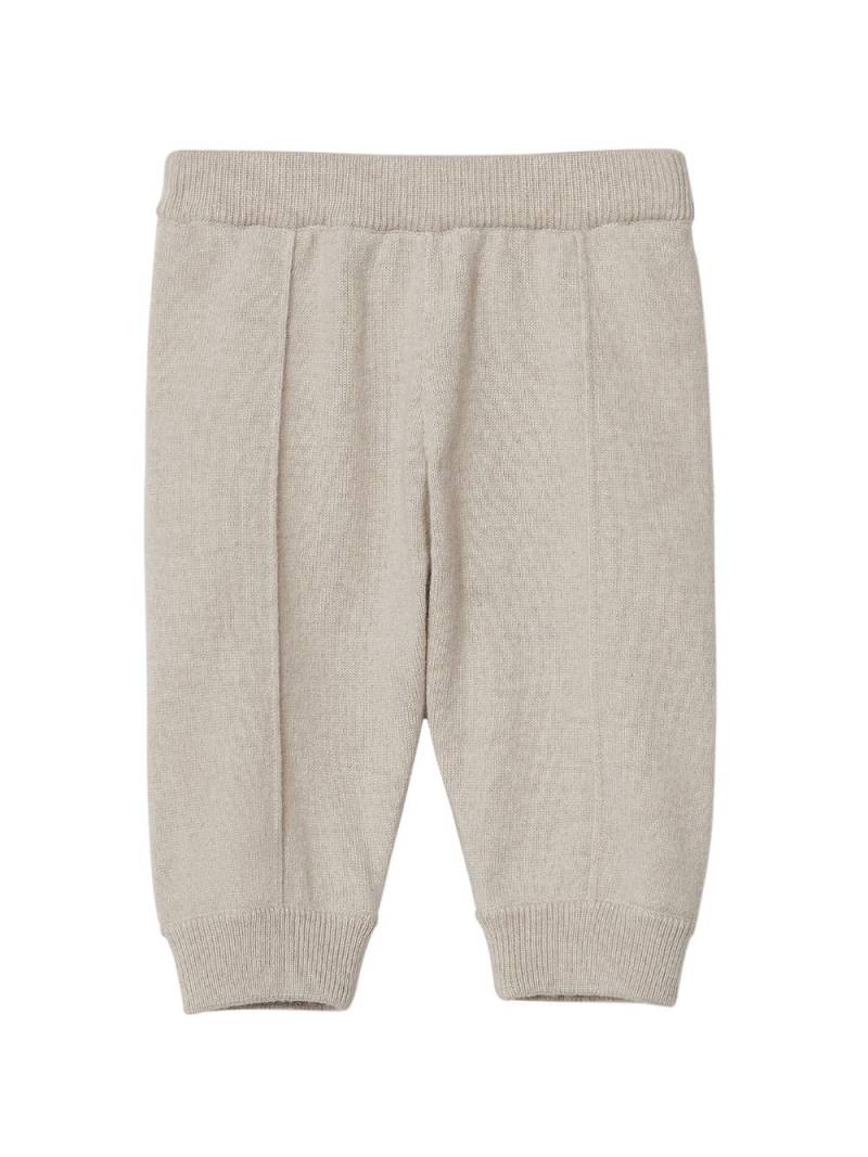 Brunello Cucinelli Kids seam-detail cashmere trousers - Neutrals von Brunello Cucinelli Kids