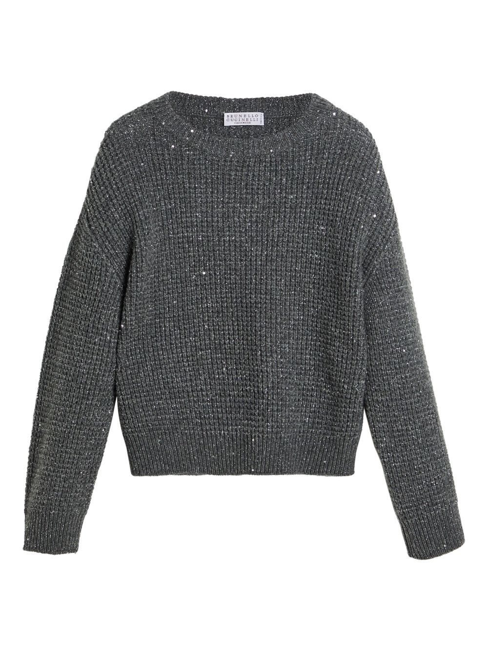 Brunello Cucinelli Kids sequin-embellished jumper - Grey von Brunello Cucinelli Kids