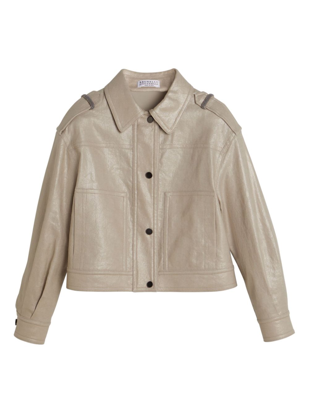 Brunello Cucinelli Kids single-breasted jacket - Neutrals von Brunello Cucinelli Kids