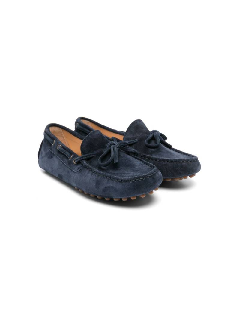 Brunello Cucinelli Kids suede deck shoes - Blue von Brunello Cucinelli Kids