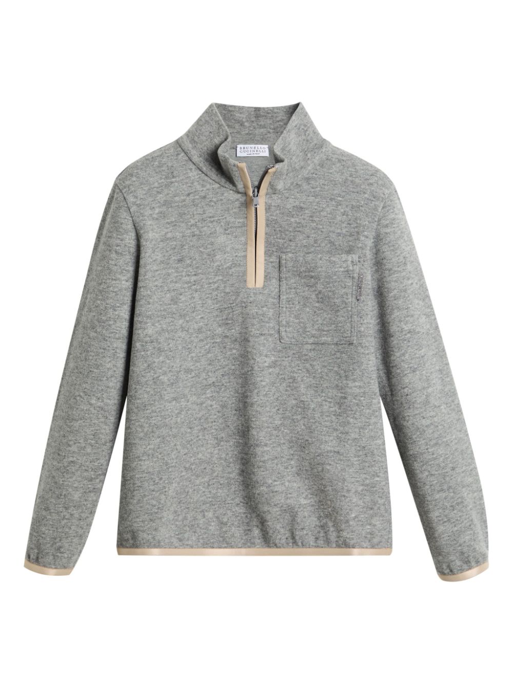 Brunello Cucinelli Kids turtleneck sweater - Grey von Brunello Cucinelli Kids