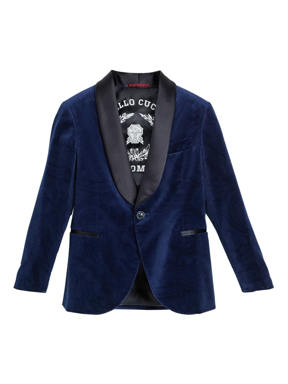 Brunello Cucinelli Kids velvet blazer - Blue von Brunello Cucinelli Kids