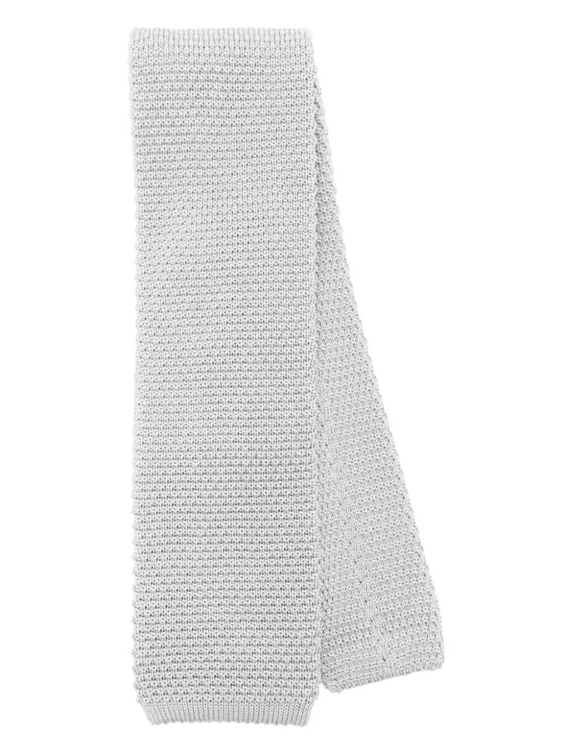 Brunello Cucinelli 3D-knit tie - Grey von Brunello Cucinelli