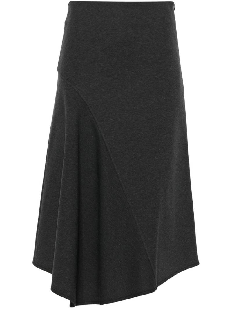 Brunello Cucinelli A-line jersey midi skirt - Grey von Brunello Cucinelli