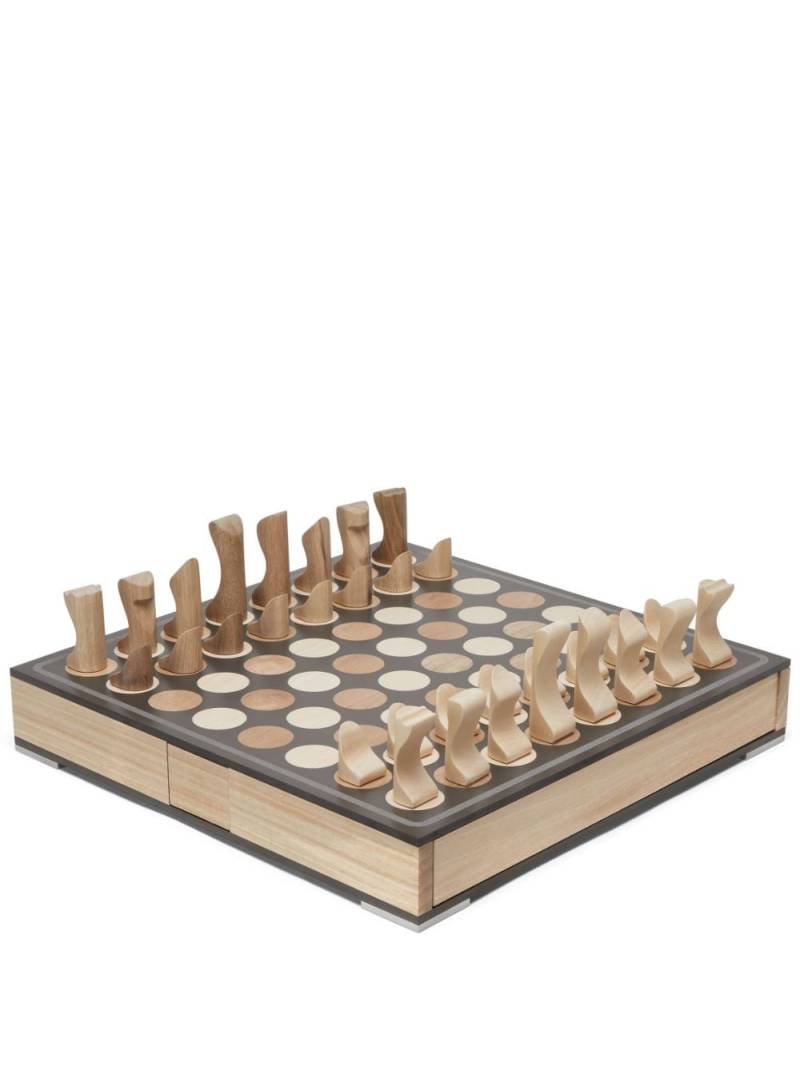 Brunello Cucinelli Krion® chess and draughts set - Brown von Brunello Cucinelli