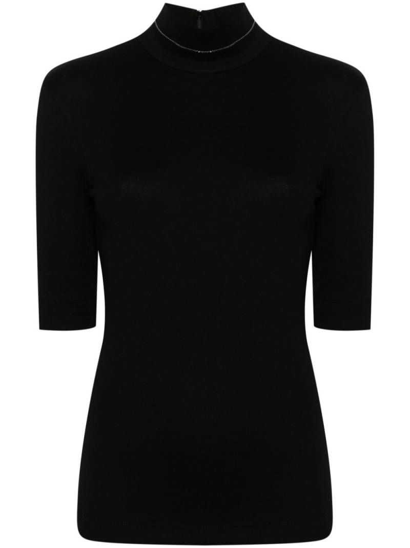 Brunello Cucinelli Monili chain-detail top - Black von Brunello Cucinelli