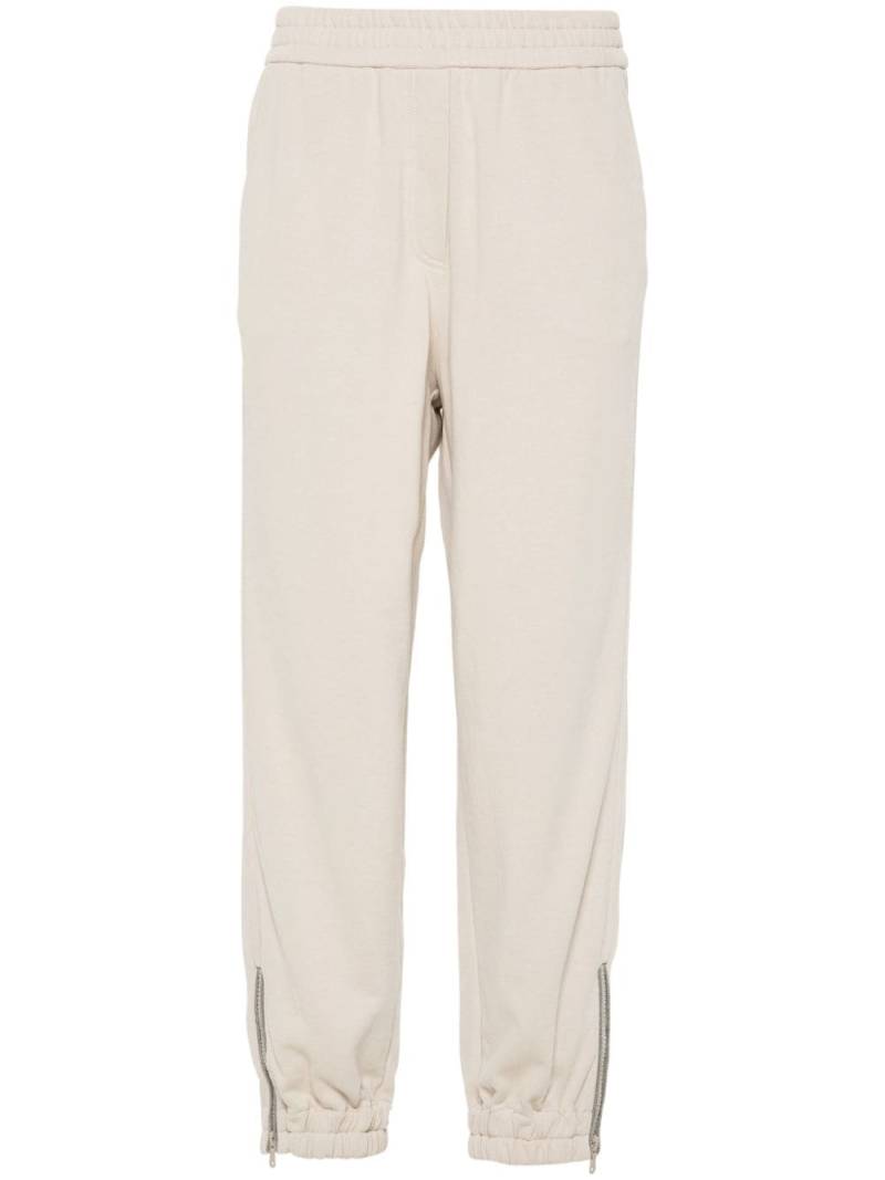 Brunello Cucinelli Monili chain-detail track pants - Neutrals von Brunello Cucinelli