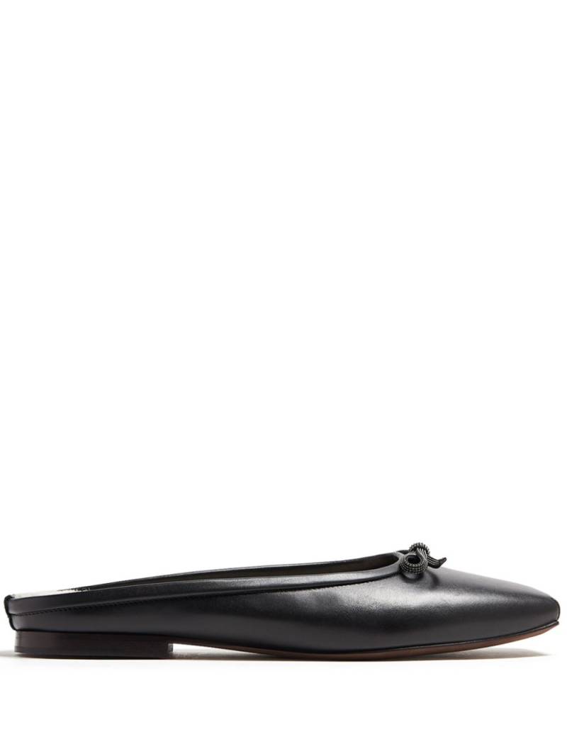 Brunello Cucinelli Monili-detail ballerina shoes - Black von Brunello Cucinelli