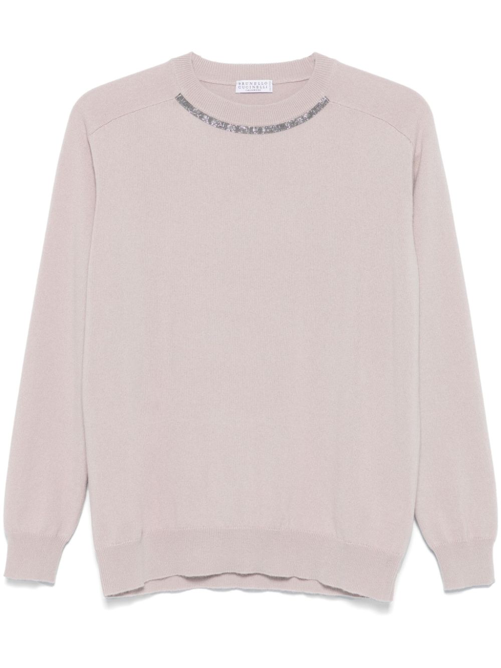 Brunello Cucinelli Monili-detail sweater - Pink von Brunello Cucinelli