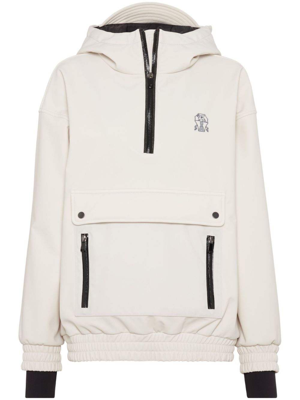 Brunello Cucinelli Mountain hooded jacket - White von Brunello Cucinelli