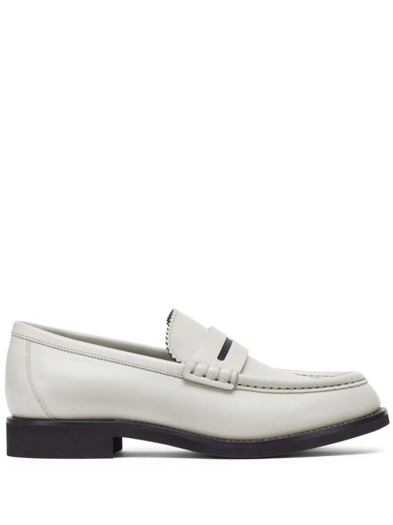 Brunello Cucinelli Penny loafers - White von Brunello Cucinelli