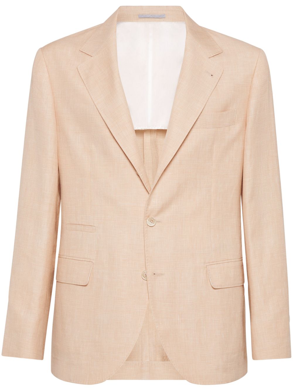 Brunello Cucinelli Prince of Wales deconstructed blazer - Neutrals von Brunello Cucinelli