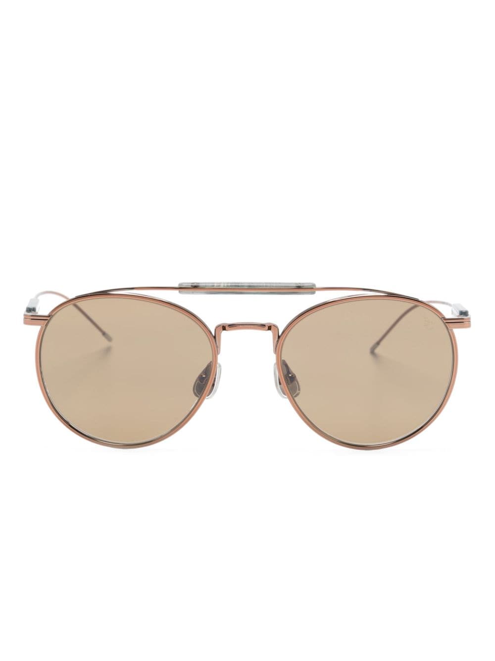 Brunello Cucinelli Sartorial Sunset pilot-frame sunglasses - Gold von Brunello Cucinelli