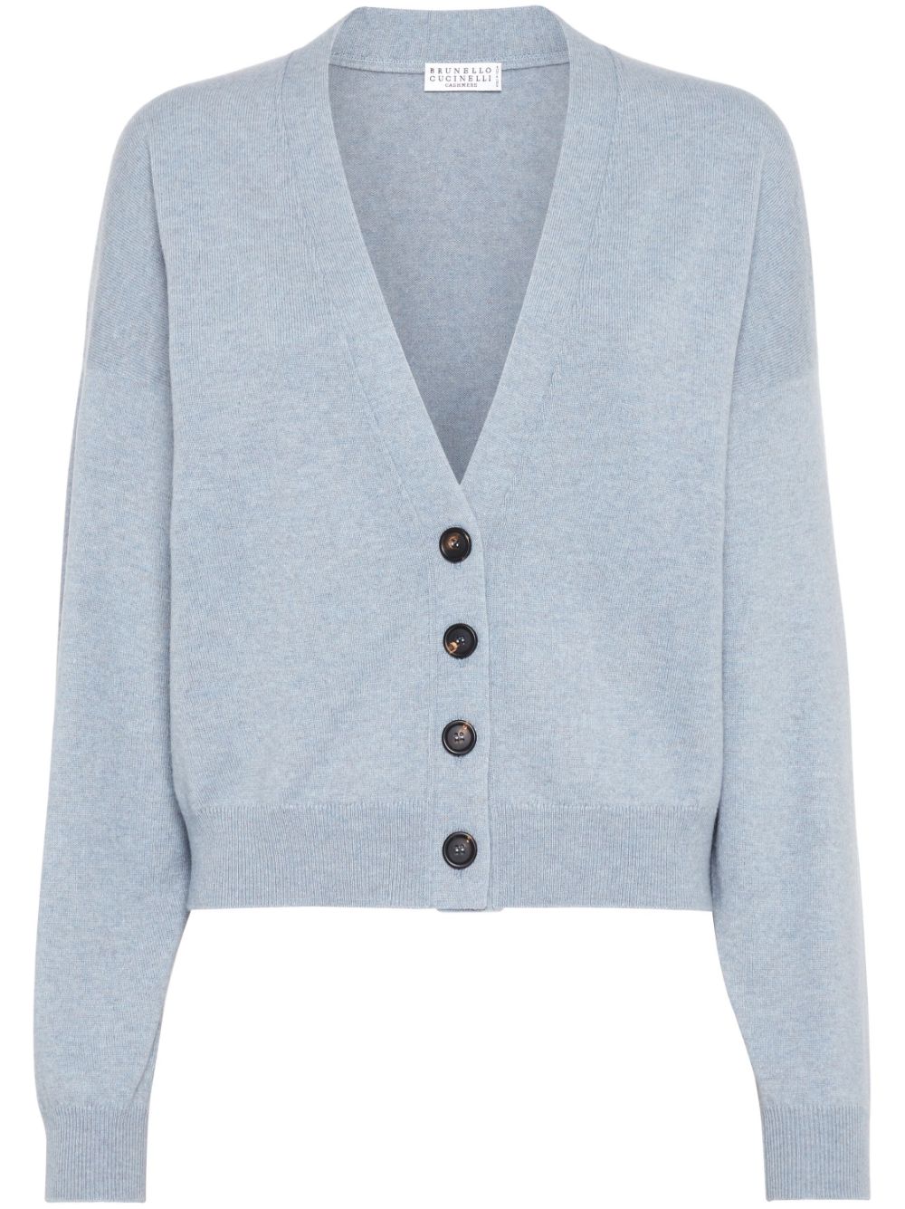 Brunello Cucinelli V-neck cashmere cardigan - Blue von Brunello Cucinelli