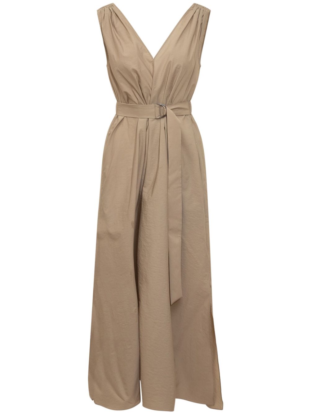 Brunello Cucinelli belted poplin dress - Neutrals von Brunello Cucinelli