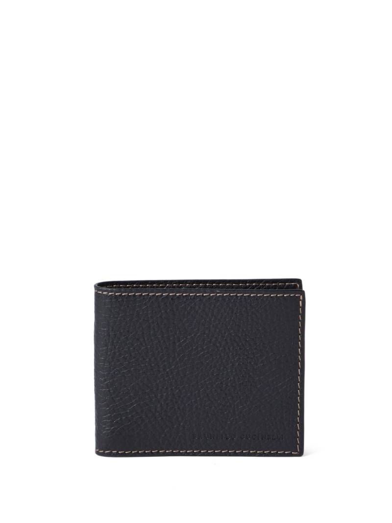 Brunello Cucinelli bi-fold leather wallet - Black von Brunello Cucinelli