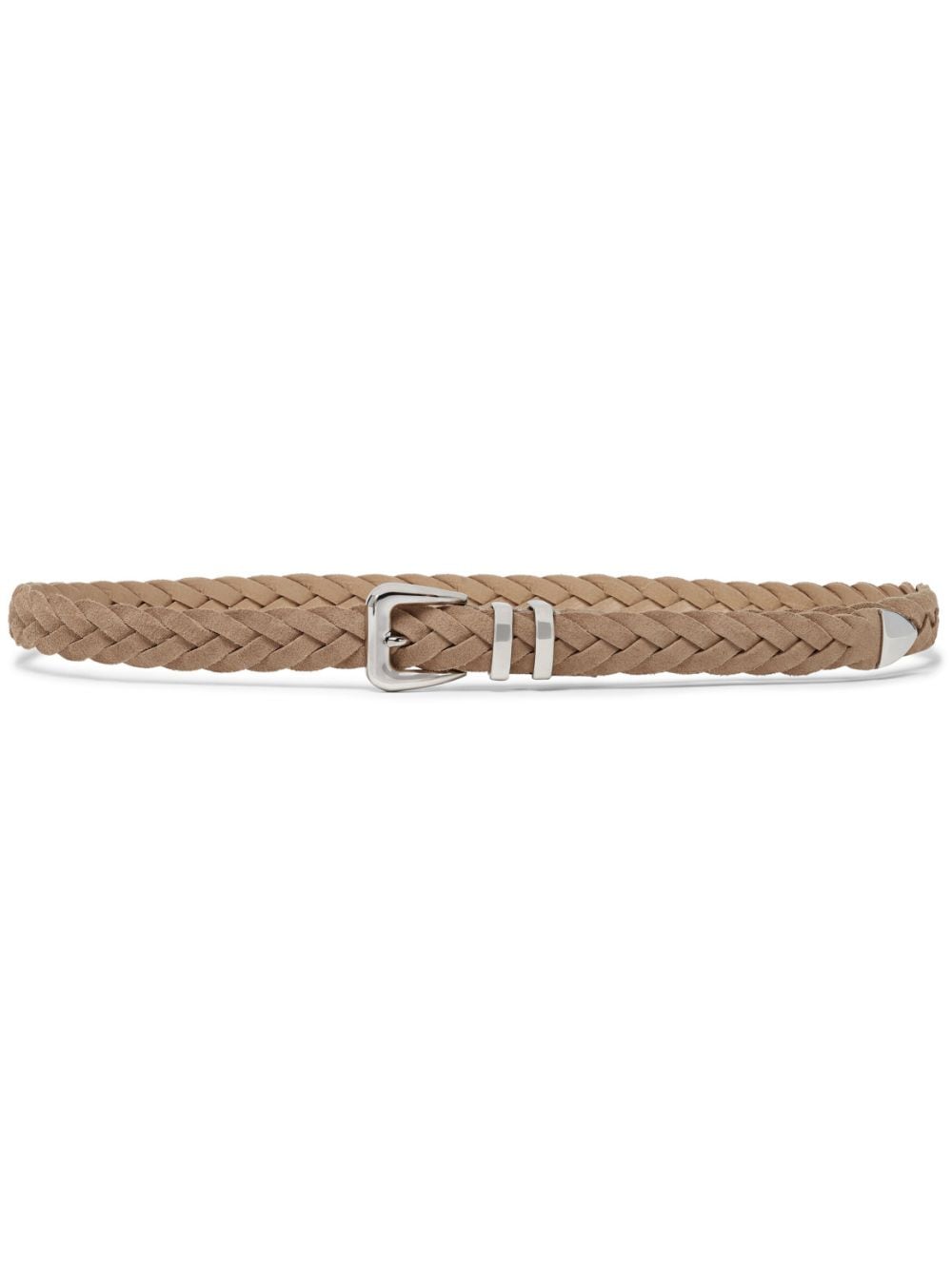 Brunello Cucinelli braided leather belt - Brown von Brunello Cucinelli