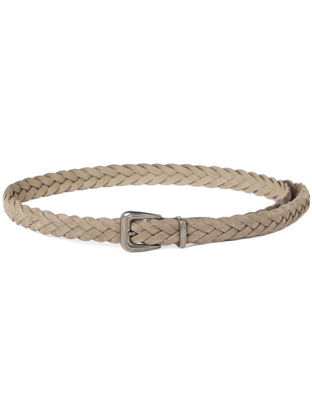 Brunello Cucinelli braided leather belt - Neutrals von Brunello Cucinelli