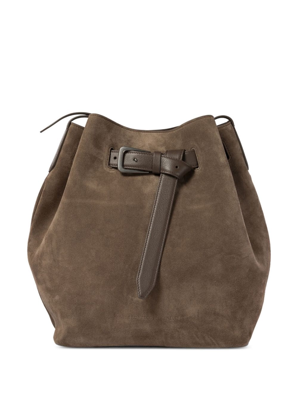 Brunello Cucinelli buckled shoulder bag - Brown von Brunello Cucinelli