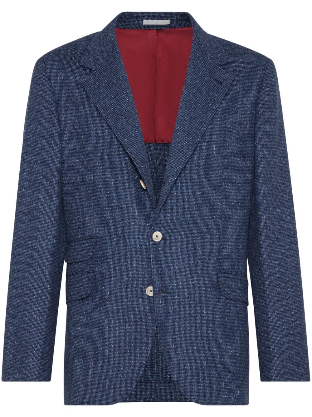 Brunello Cucinelli buttoned flap pocket blazer - Blue von Brunello Cucinelli