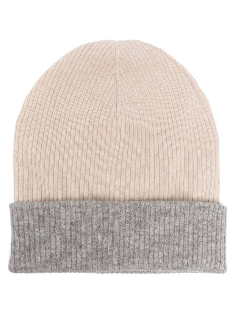 Brunello Cucinelli cashmere beanie - Neutrals von Brunello Cucinelli