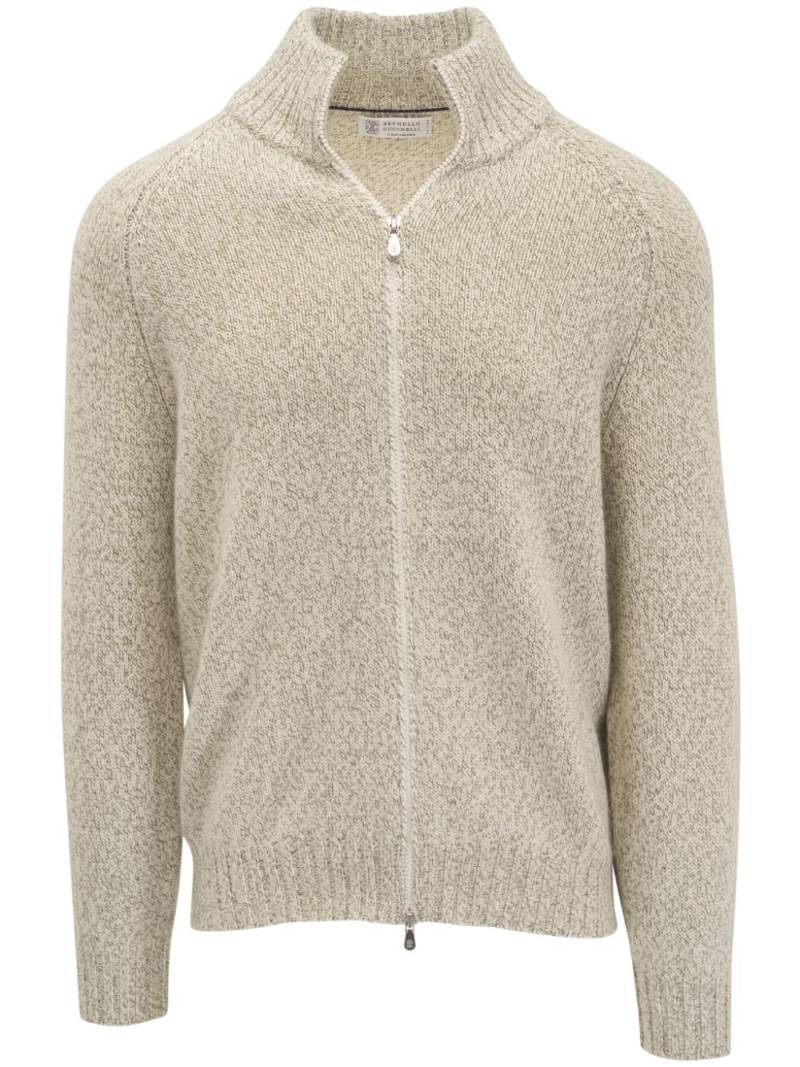 Brunello Cucinelli cashmere cardigan - Green von Brunello Cucinelli