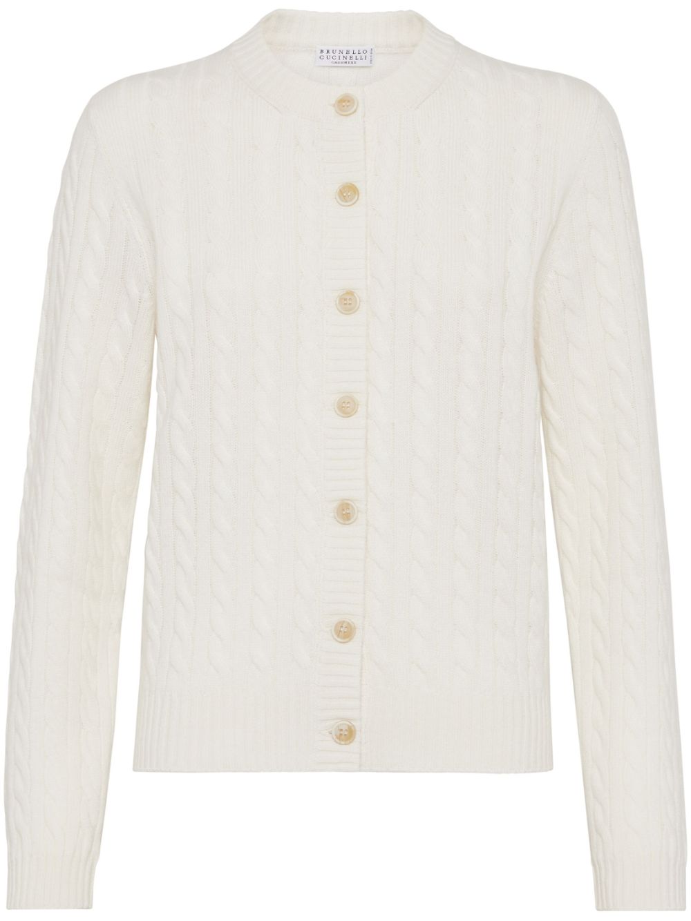 Brunello Cucinelli cashmere cardigan - White von Brunello Cucinelli