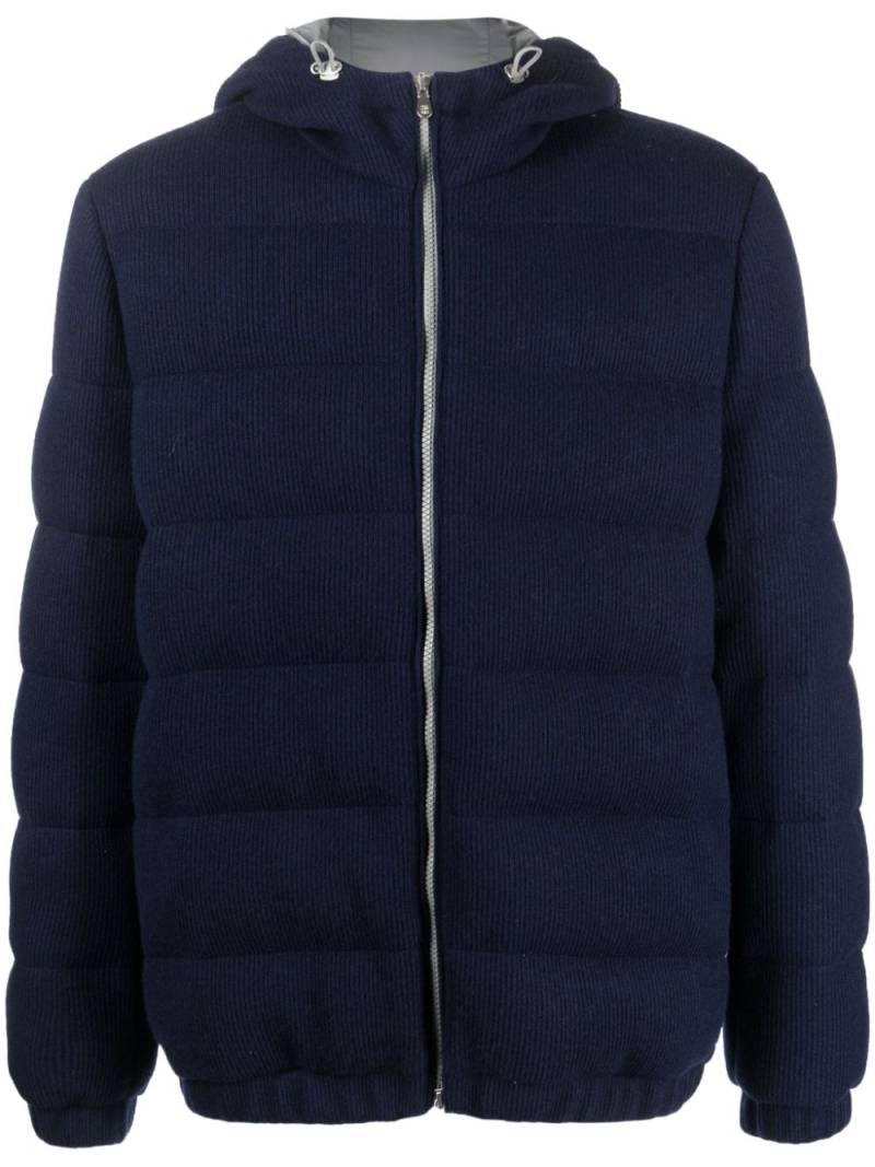 Brunello Cucinelli cashmere down jacket - Blue von Brunello Cucinelli