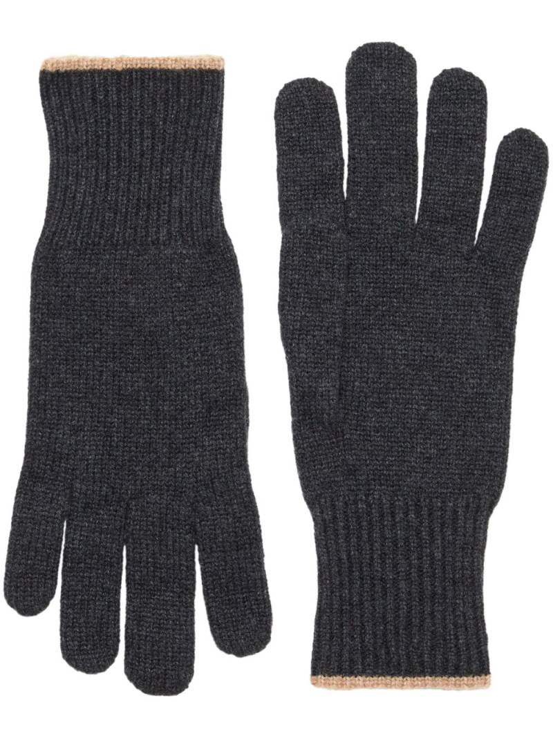 Brunello Cucinelli cashmere gloves - Black von Brunello Cucinelli