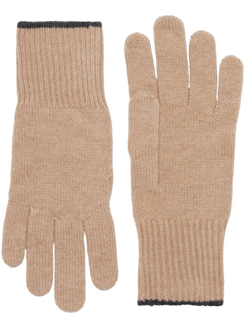 Brunello Cucinelli cashmere gloves - Neutrals von Brunello Cucinelli