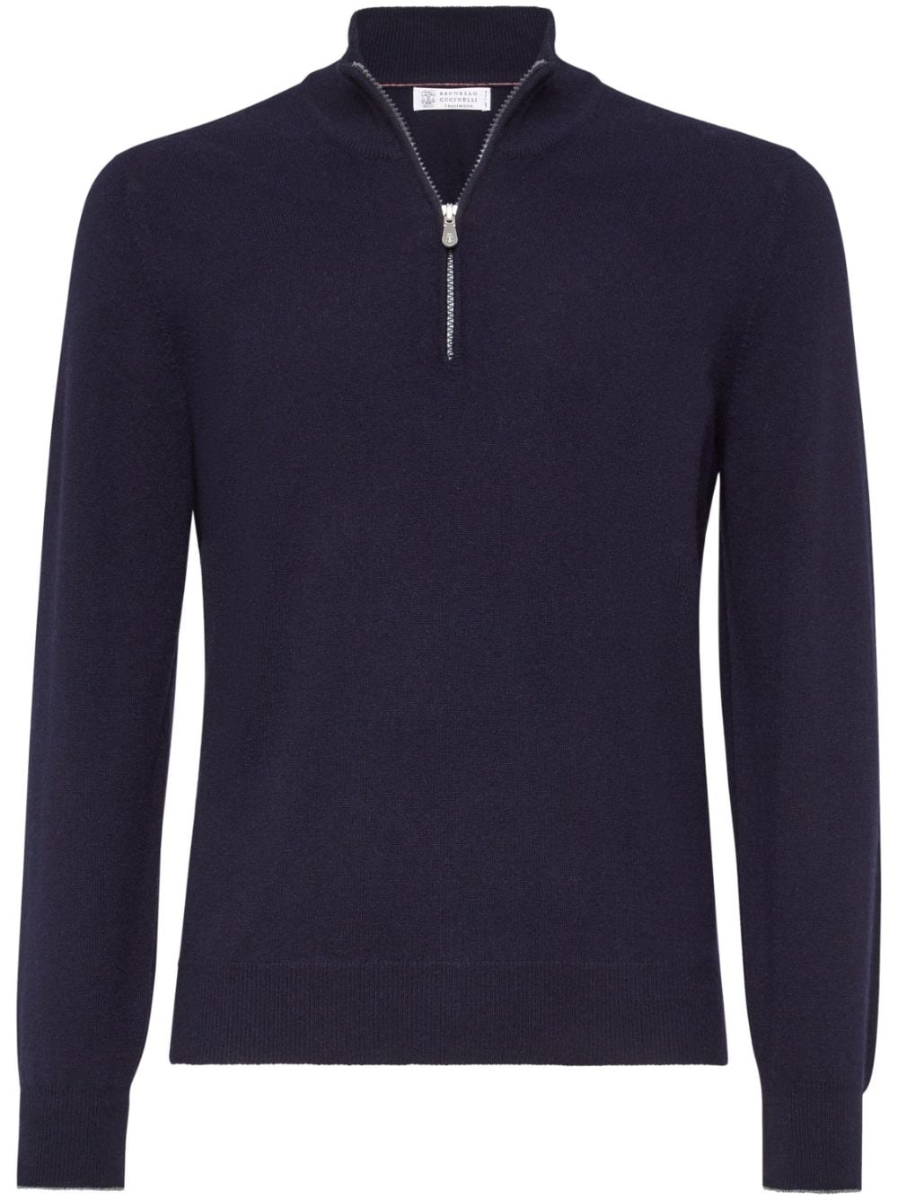 Brunello Cucinelli zip-fastening cashmere jumper - Blue von Brunello Cucinelli