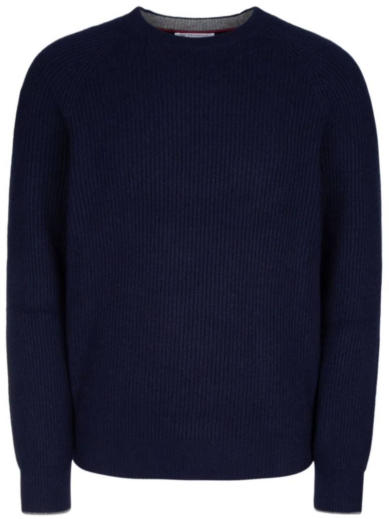 Brunello Cucinelli cashmere jumper - Blue von Brunello Cucinelli