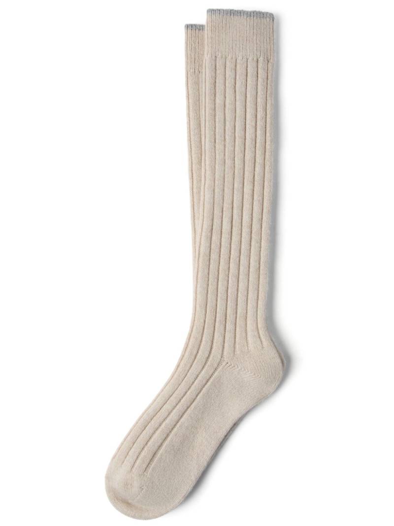 Brunello Cucinelli cashmere socks - Neutrals von Brunello Cucinelli