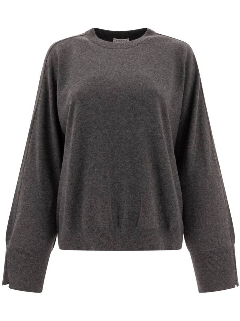 Brunello Cucinelli cashmere sweater - Grey von Brunello Cucinelli