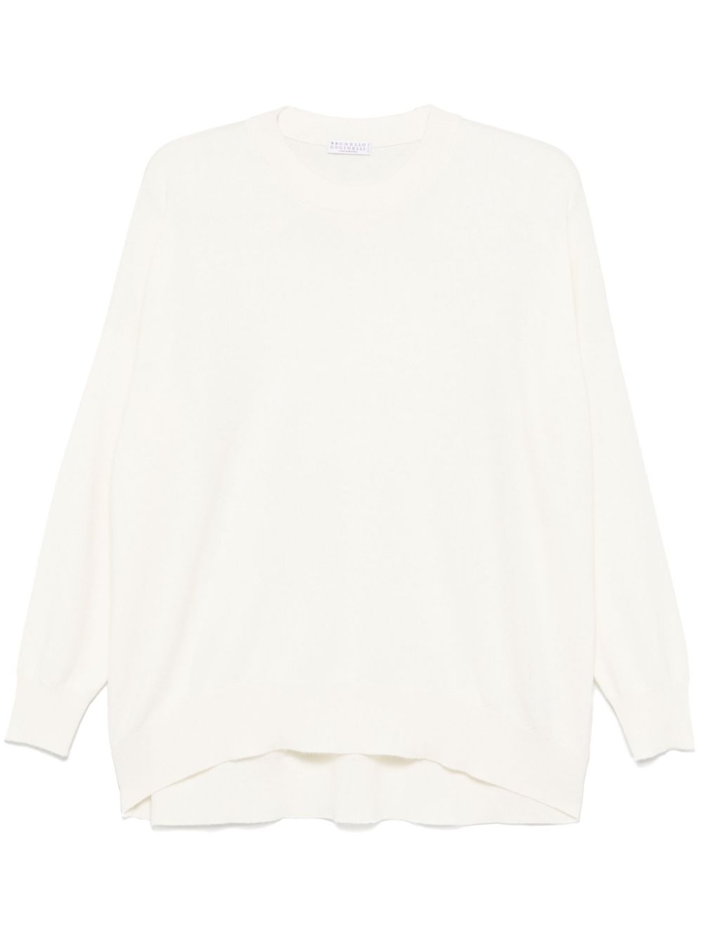 Brunello Cucinelli cashmere sweater - White von Brunello Cucinelli