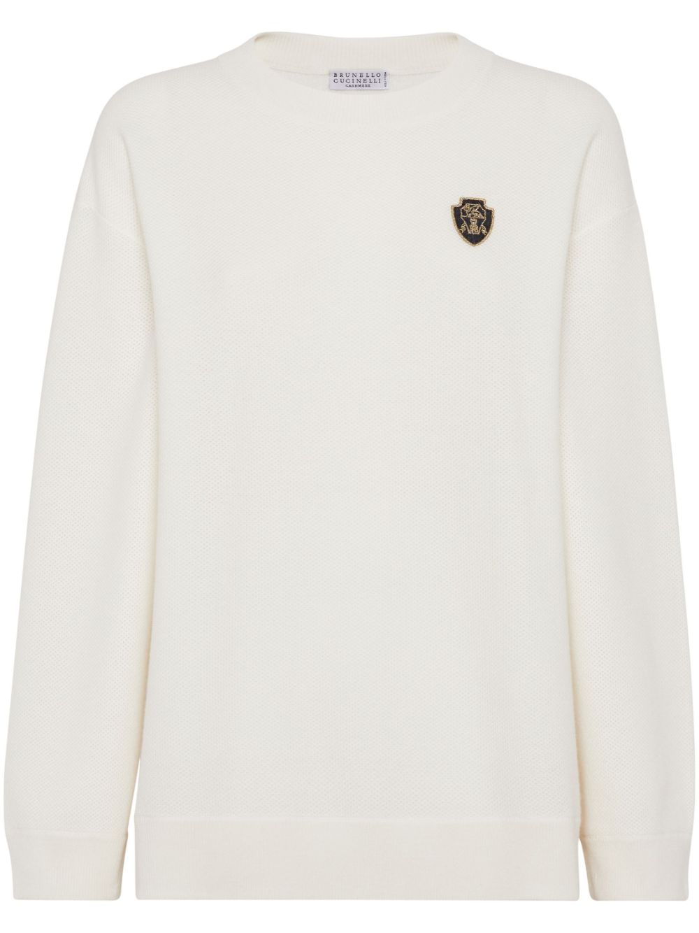 Brunello Cucinelli cashmere sweater - White von Brunello Cucinelli