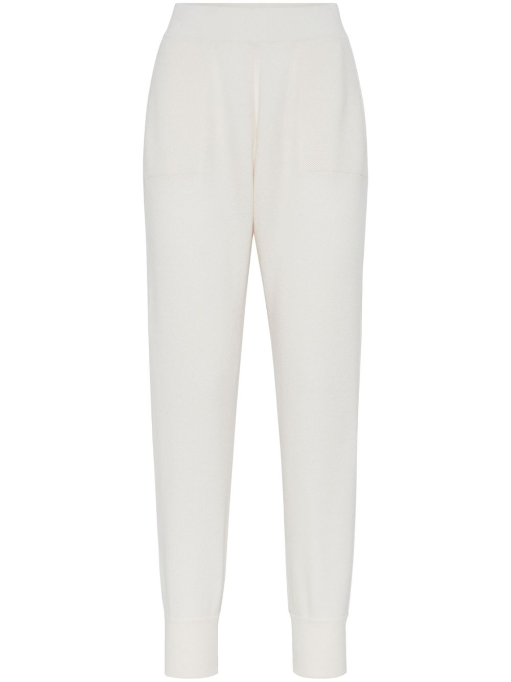 Brunello Cucinelli cashmere track pants - White von Brunello Cucinelli