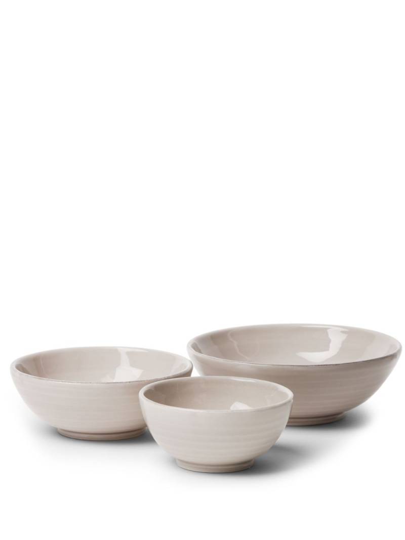 Brunello Cucinelli ceramic bowls (set of three) - Brown von Brunello Cucinelli