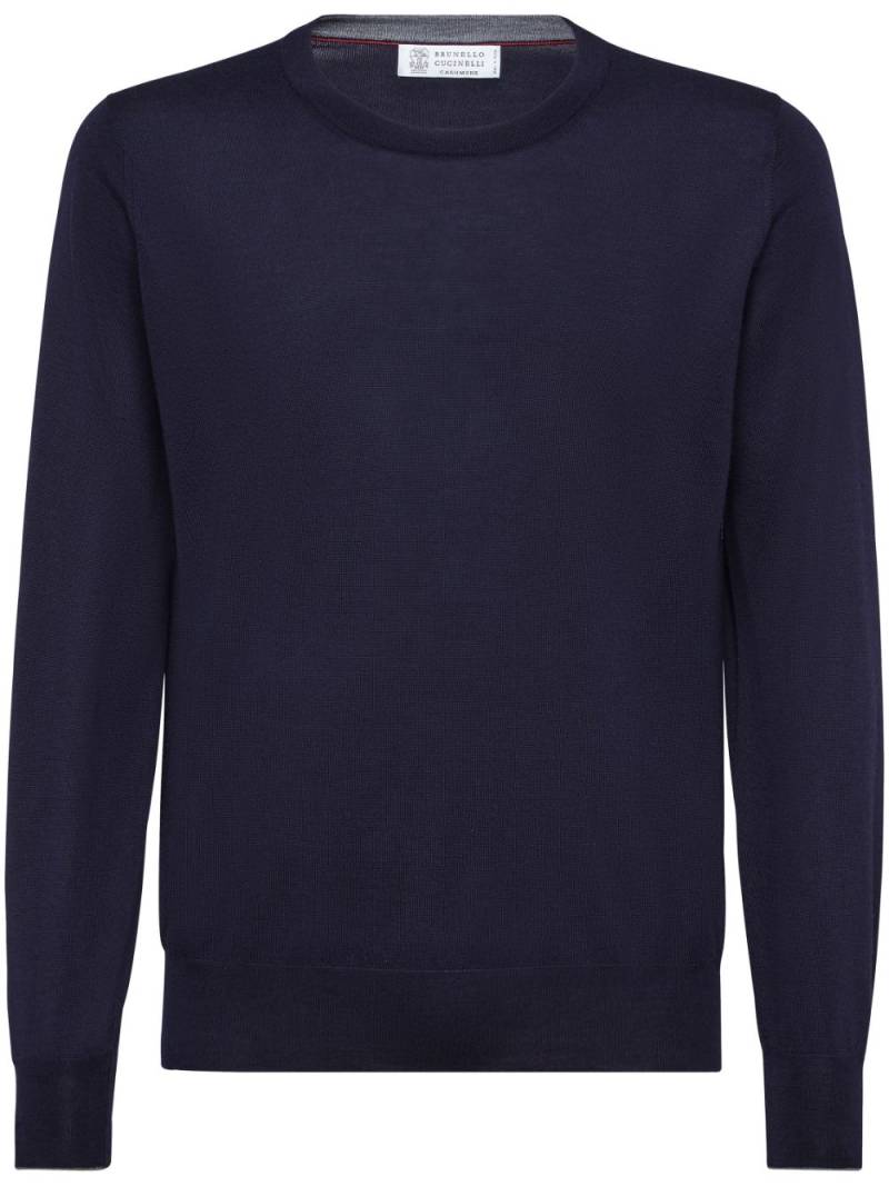 Brunello Cucinelli classic sweater - Blue von Brunello Cucinelli