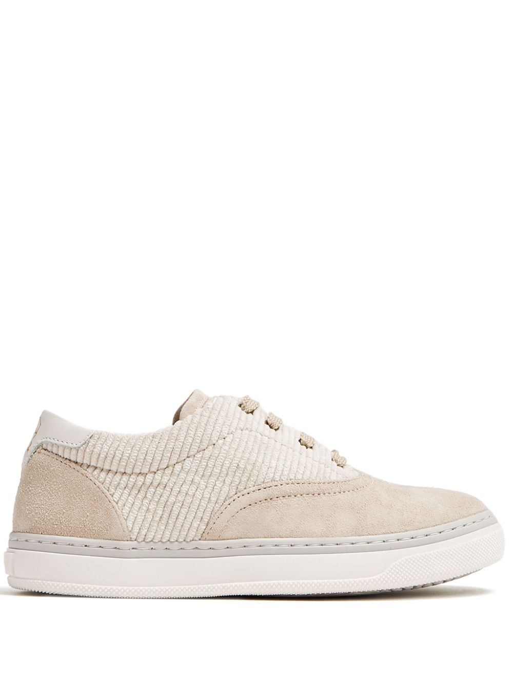 Brunello Cucinelli corduroy sneakers - Neutrals von Brunello Cucinelli